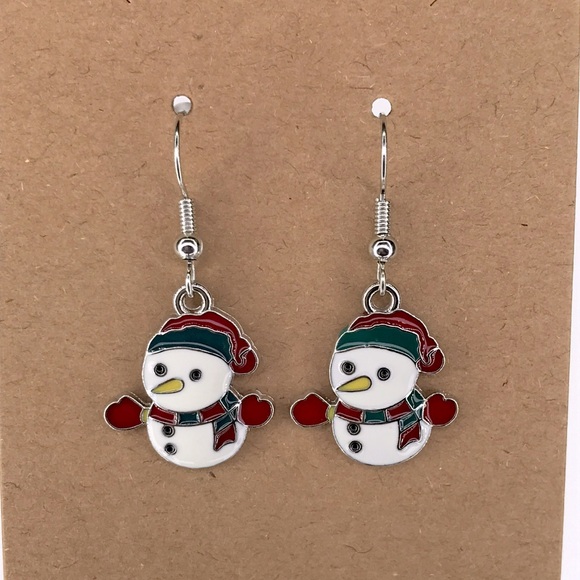 Jewelry - Festive Snowman Earrings